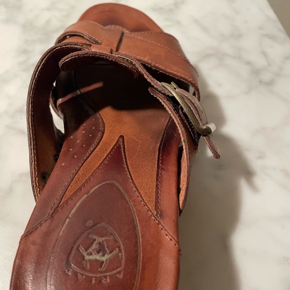 Ariat Brown Leather Sandals - Picture 9 of 11